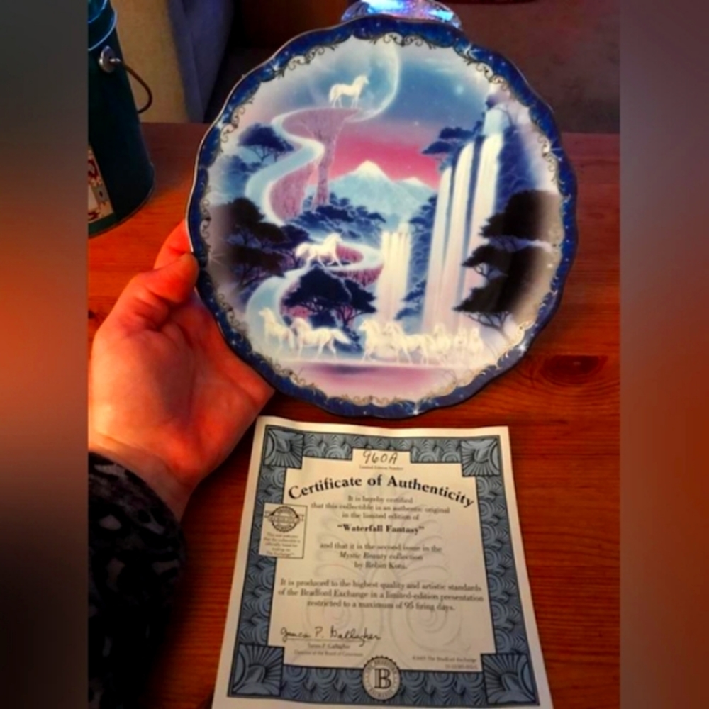 Waterfall Fantasy(Mystic Beauty)collectible plate collection